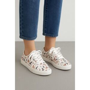 NWT-Cynthia Rowley Dog Print Sneakers Size‎ 9.5